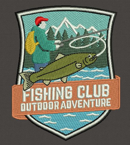 Fishing Club Logo.Sew