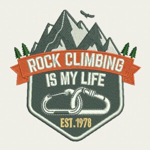 Rock Climbing Logo.Sew